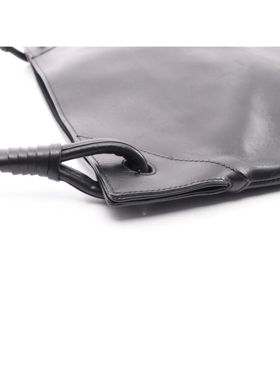 Bottega Veneta Shoulder Bag Black Leather